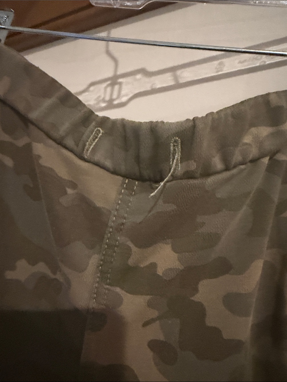 POL Olive Camo Joggers with Cream Lace Patch Accents - Picture 2 of 8